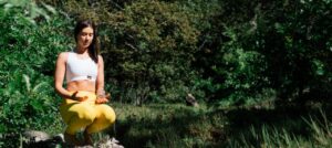 meditation-woman-woodlands