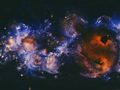 multicolored milky way galaxy
