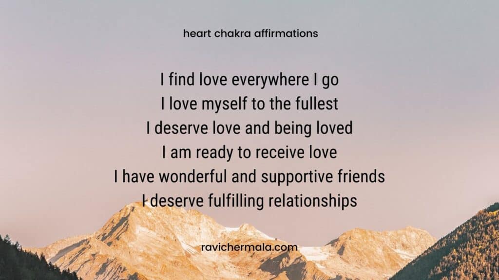 ravi chermala heart chakra affirmations