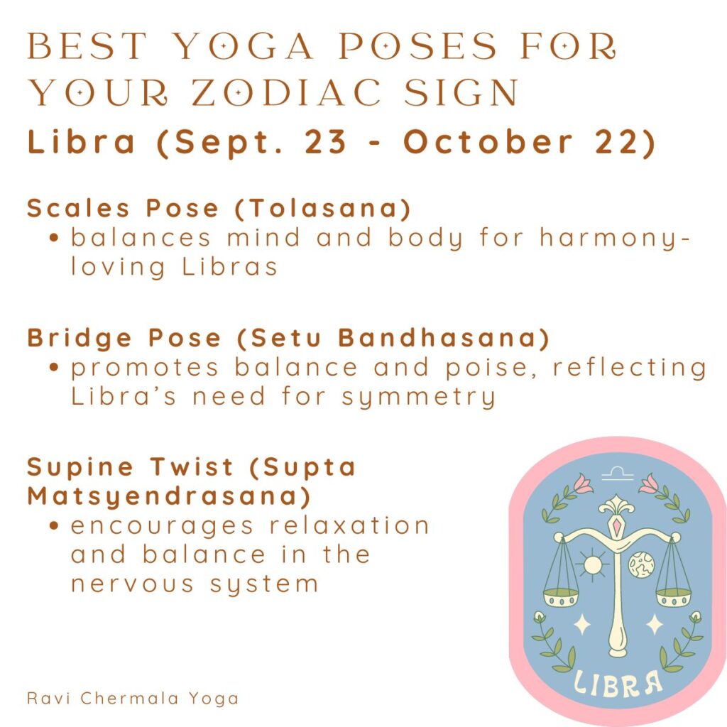 best yoga poses for libra zodiac sign