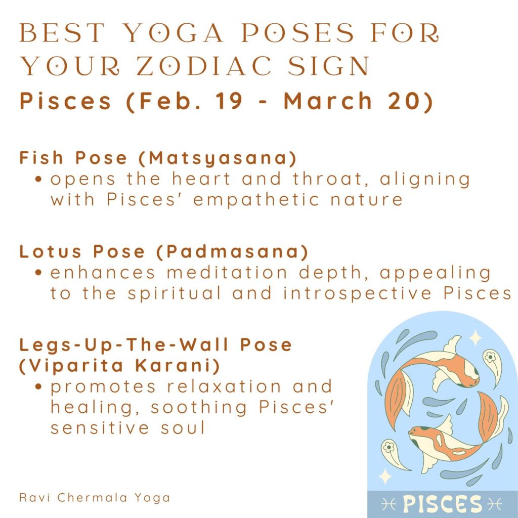 best yoga poses for pisces zodiac sign